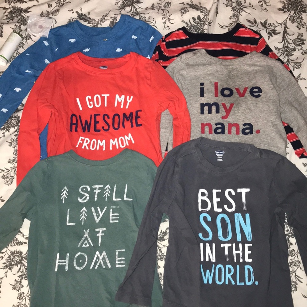 8 Piece Lot of Long Sleeve Tee Shirts